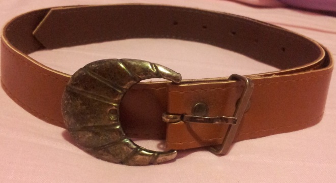 Tan Brown Leather Belt Shell 1