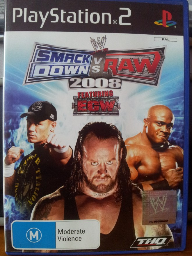 PS2 Game WWE SmackDown Vs Raw 2008 Original 1